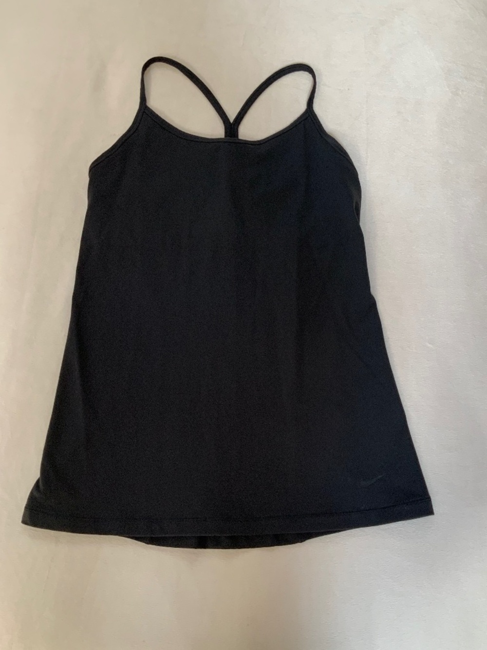 Nike Black M Dri fit Tank built in shelf bra Gym Sporty Active Yoga Pilates